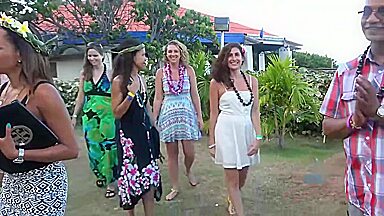 Cum on her tits after the Luau with Brooke Wylde